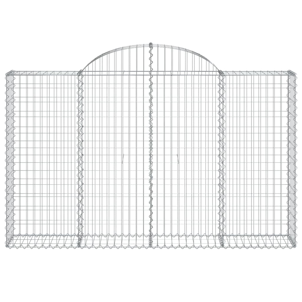 Cesti Gabbioni Ad Arco 7 Pz 200x30x120/140 Cm Ferro Zincato