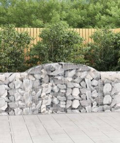 Cesti Gabbioni Ad Arco 6 Pz 300x30x80/100 Cm Ferro Zincato