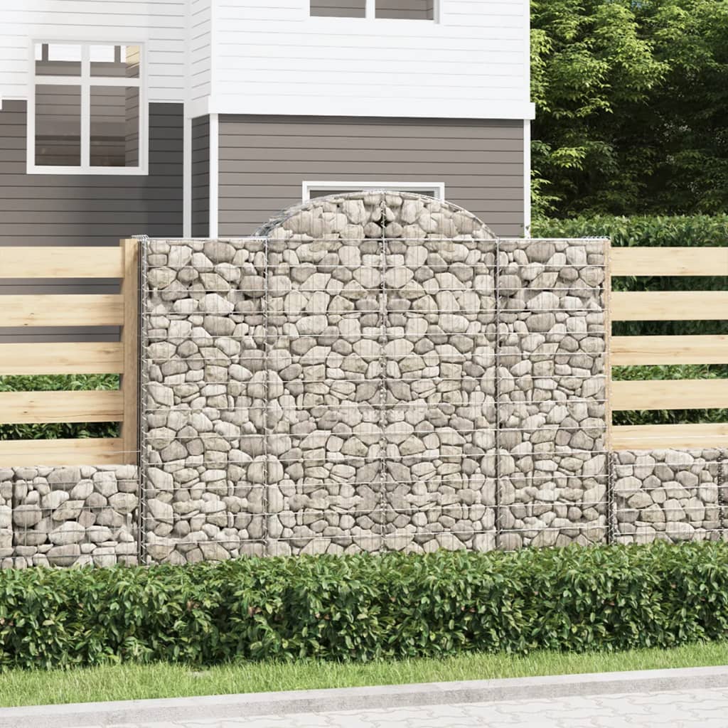 Cesti Gabbioni Ad Arco 4 Pz 200x50x160/180 Cm Ferro Zincato