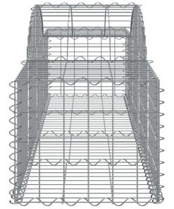 Cesti Gabbioni Ad Arco 3 Pz 200x50x40/60 Cm Ferro Zincato