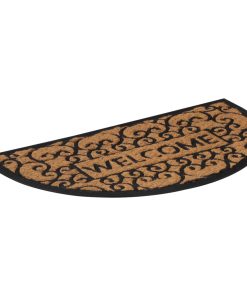 Zerbino Mezzo Rotondo 45x75 Cm In Gomma E Fibra Di Cocco