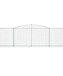 Cesti Gabbioni Ad Arco 6 Pz 400x50x100/120 Cm Ferro Zincato