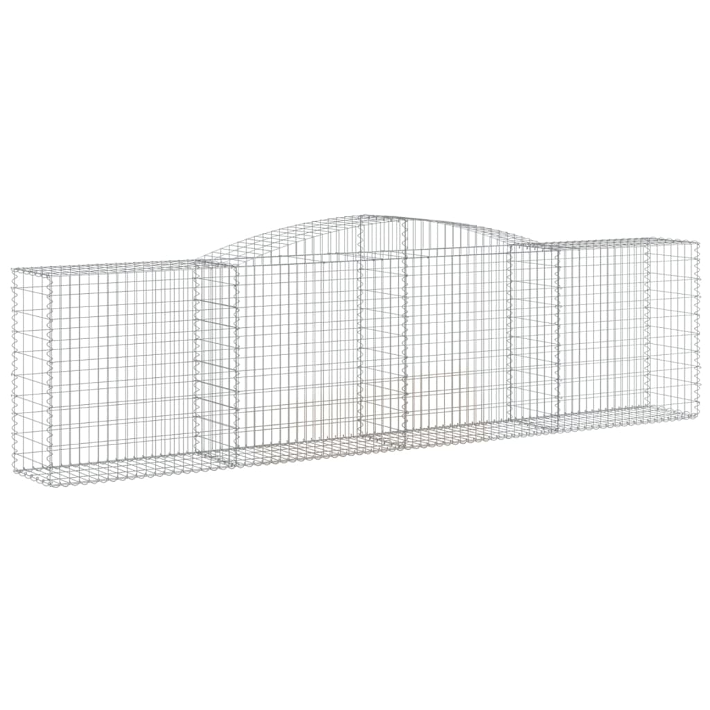 Cesti Gabbioni Ad Arco 8 Pz 400x50x100/120 Cm Ferro Zincato