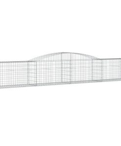 Cesti Gabbioni Ad Arco 9 Pz 400x50x60/80 Cm Ferro Zincato