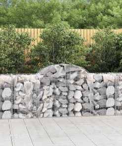 Cesti Gabbioni Ad Arco 14 Pz 200x50x80/100 Cm Ferro Zincato