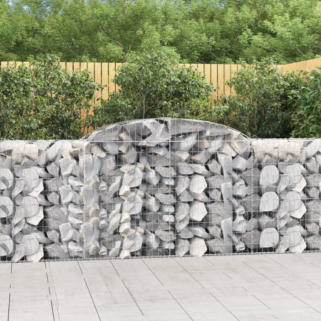 Cesti Gabbioni Ad Arco 5 Pz 300x50x100/120 Cm Ferro Zincato
