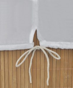 Cesto Portabiancheria In Bambù Rettangolare Colore Naturale