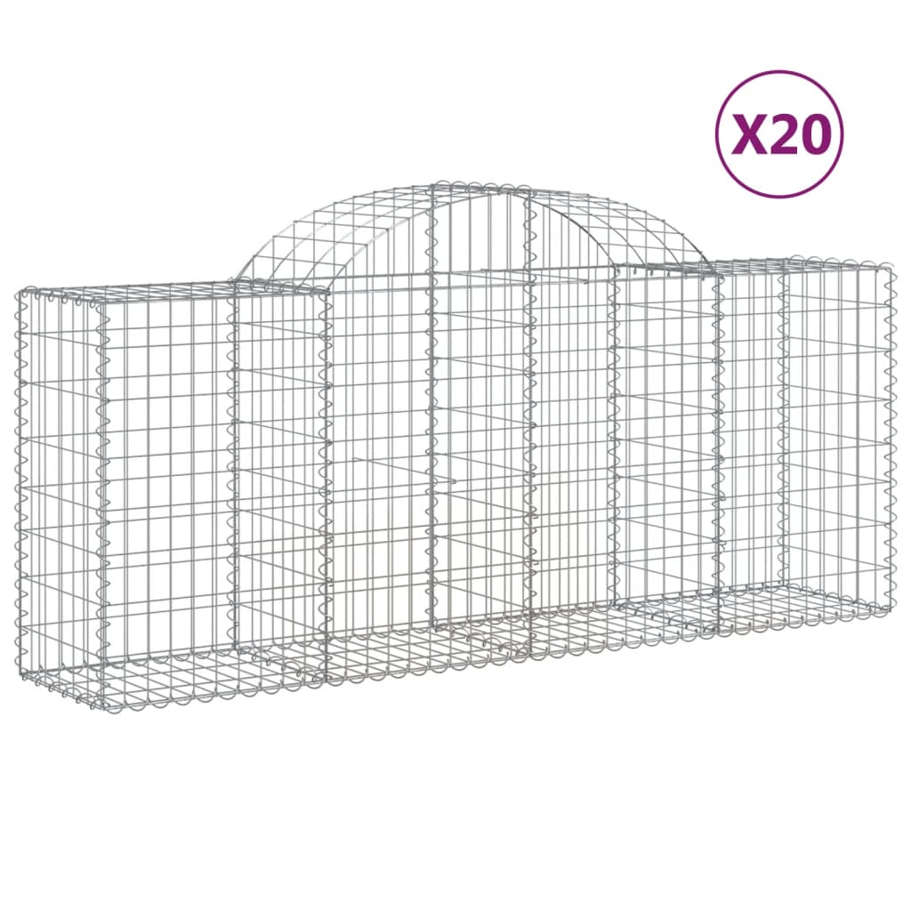 Cesti Gabbioni Ad Arco 20 Pz 200x50x80/100 Cm Ferro Zincato - Image 6