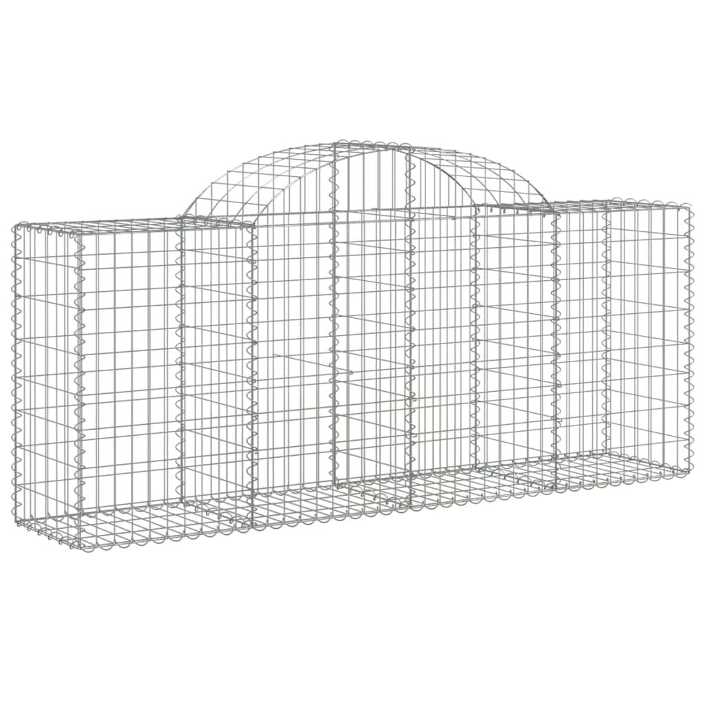 Cesti Gabbioni Ad Arco 20 Pz 200x50x80/100 Cm Ferro Zincato