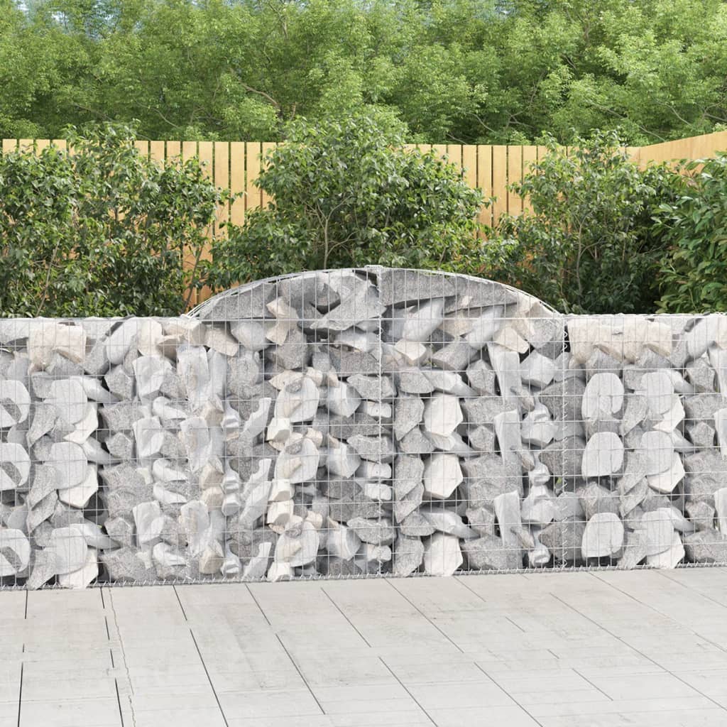 Cesti Gabbioni Ad Arco 3 Pz 300x30x100/120 Cm Ferro Zincato