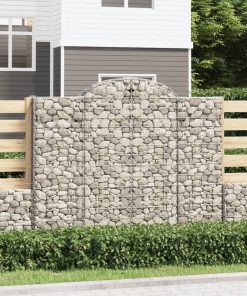 Cesti Gabbioni Ad Arco 2 Pz 200x50x160/180 Cm Ferro Zincato