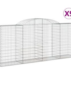 Cesti Gabbioni Ad Arco 9 Pz 300x50x120/140 Cm Ferro Zincato