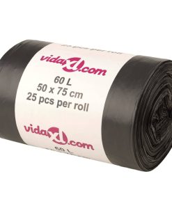 Sacchetti Per Cestini 250 Pz Neri 60 L