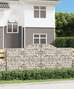 Cesti Gabbioni Ad Arco 6 Pz 300x50x120/140 Cm Ferro Zincato