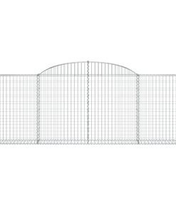 Cesti Gabbioni Ad Arco 8 Pz 300x30x100/120 Cm Ferro Zincato