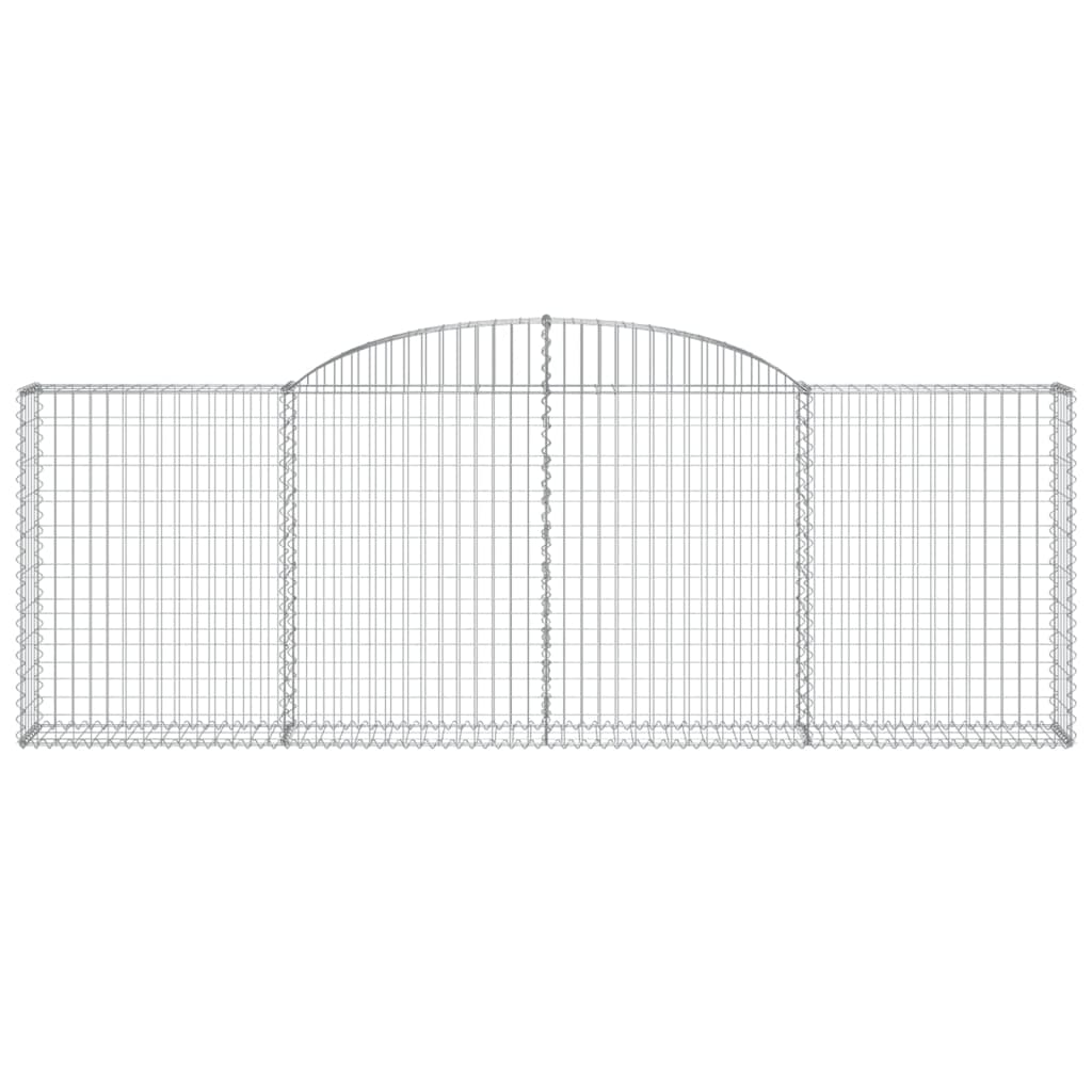 Cesti Gabbioni Ad Arco 8 Pz 300x30x100/120 Cm Ferro Zincato