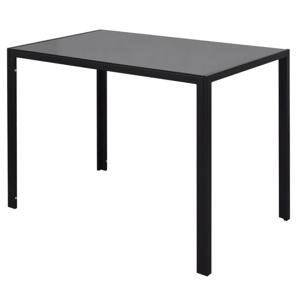 Set Da Pranzo 7 Pz Nero E Bianco