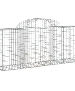 Cesti Gabbioni Ad Arco 12 Pz 200x50x80/100 Cm Ferro Zincato