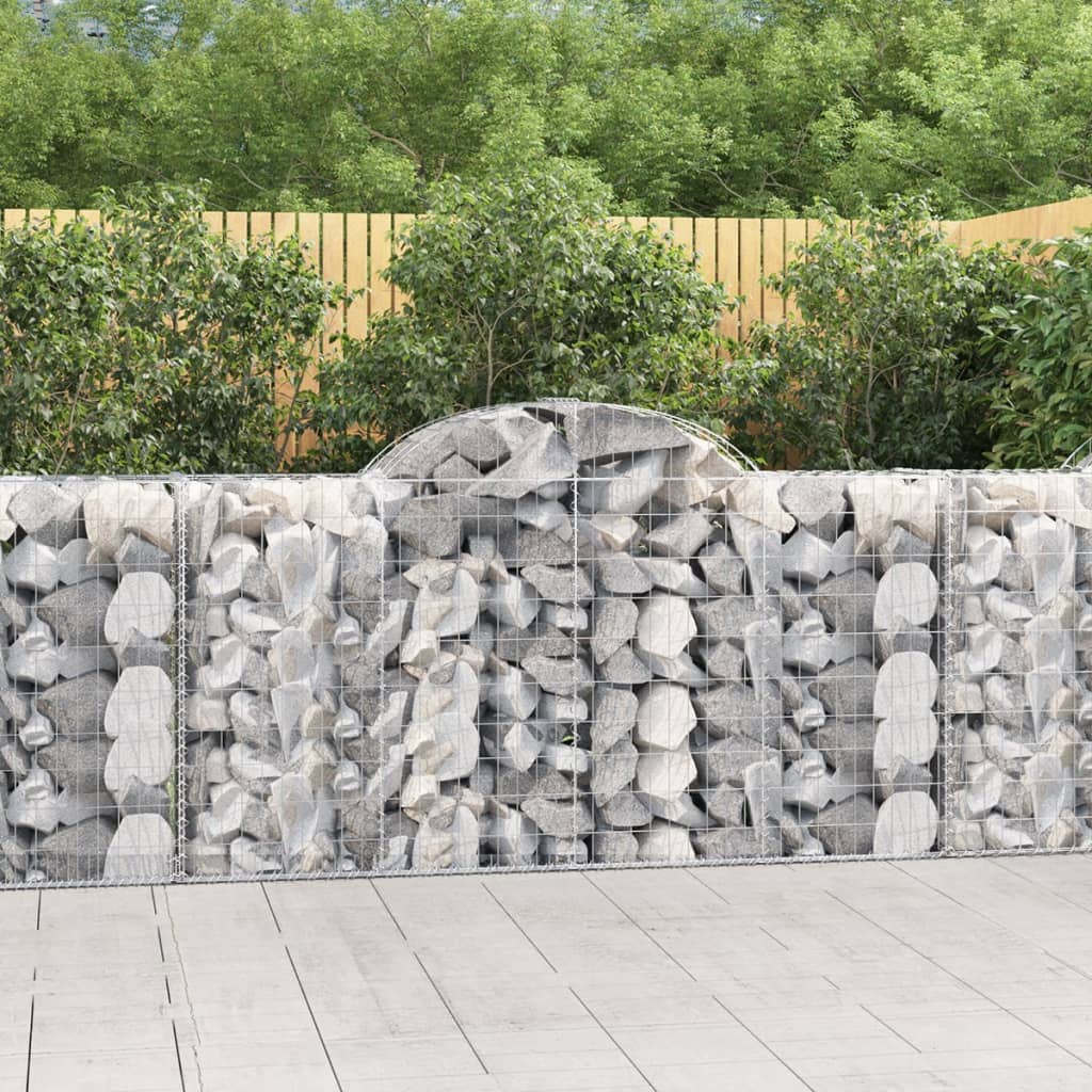 Cesti Gabbioni Ad Arco 30 Pz 200x50x100/120 Cm Ferro Zincato