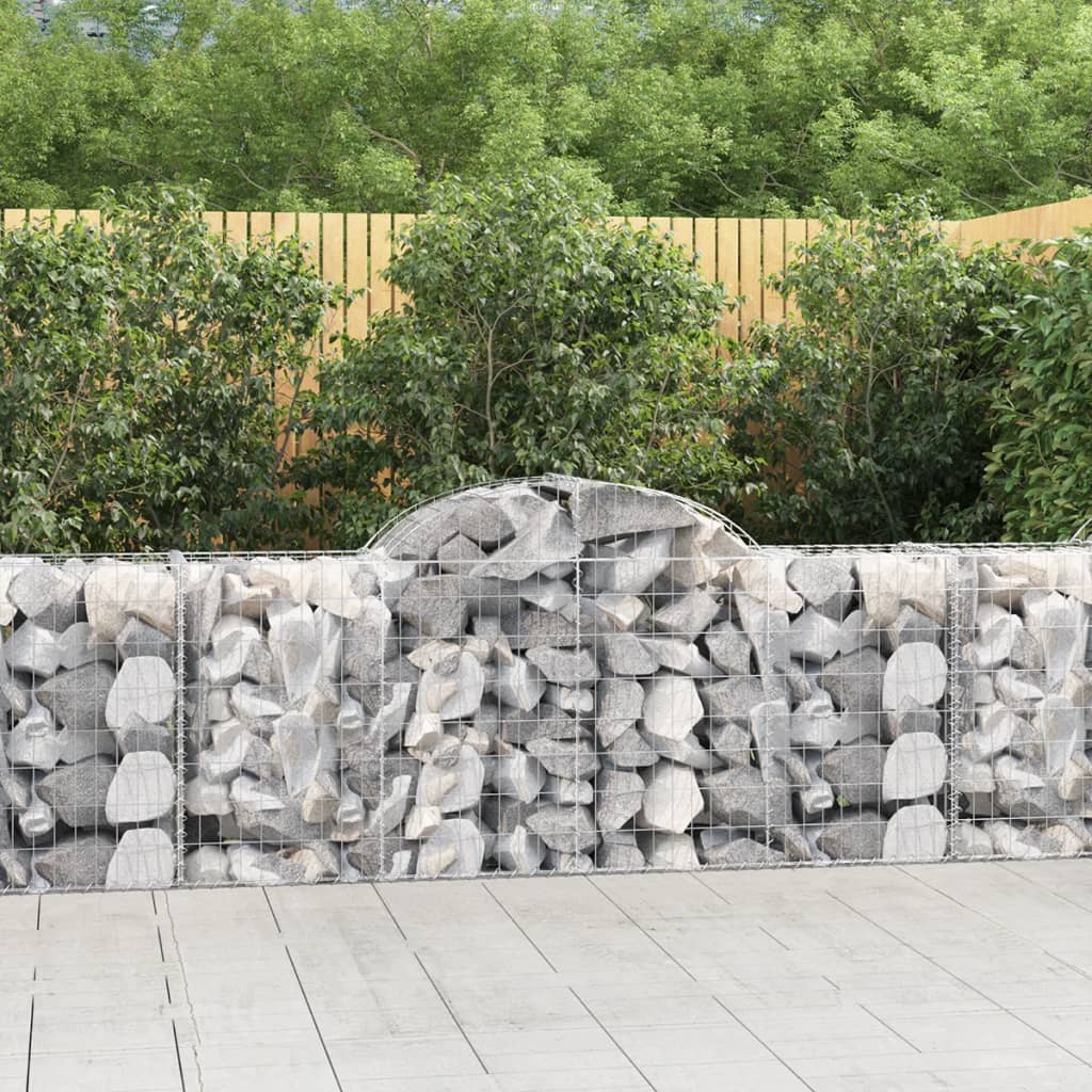 Cesti Gabbioni Ad Arco 4 Pz 200x50x80/100 Cm Ferro Zincato
