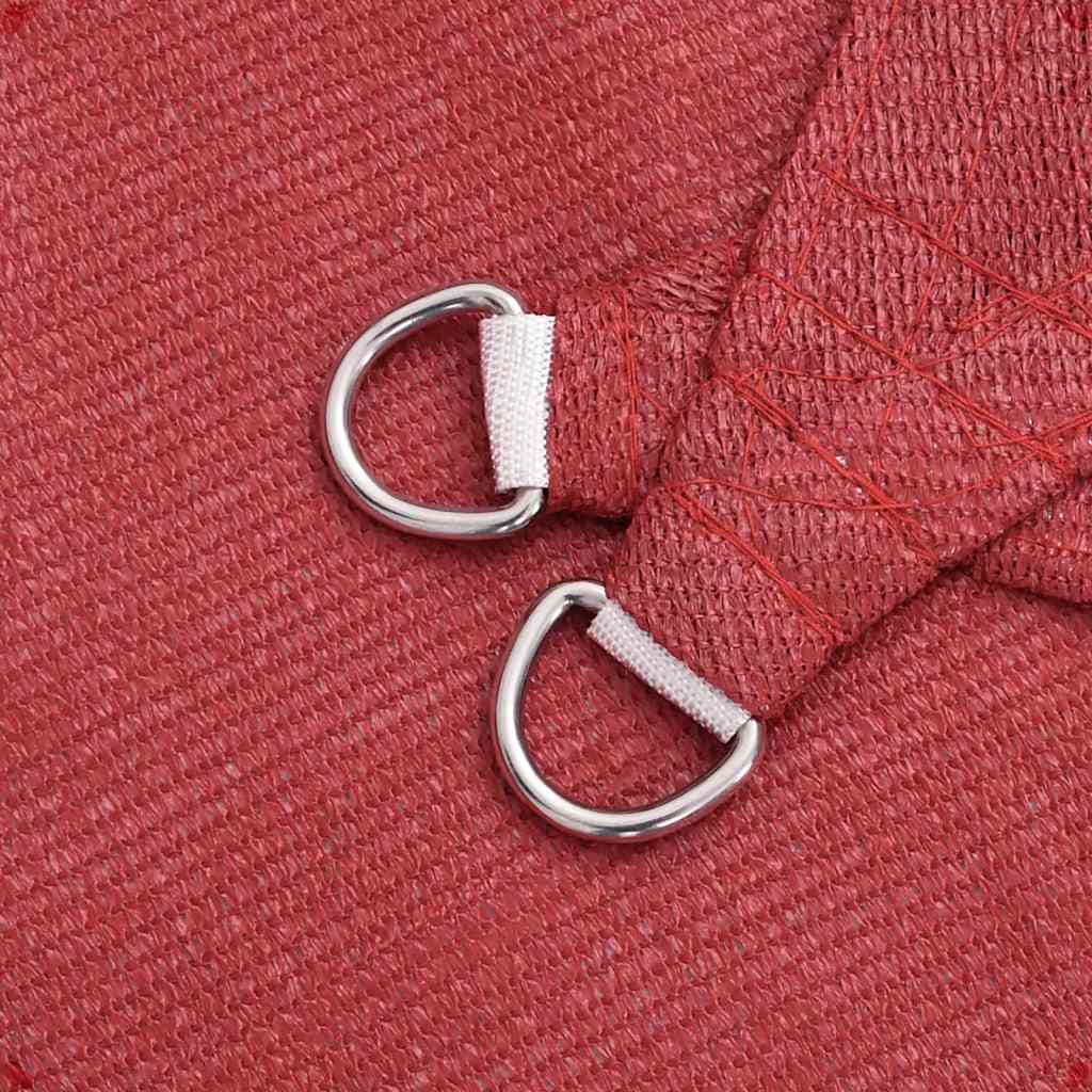 Vela Parasole 160 G/m² Rossa 3,5x3,5x4,9 M In Hdpe - Image 3