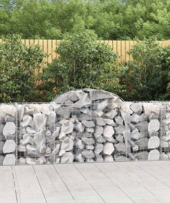 Cesti Gabbioni Ad Arco 10 Pz 200x50x80/100 Cm Ferro Zincato