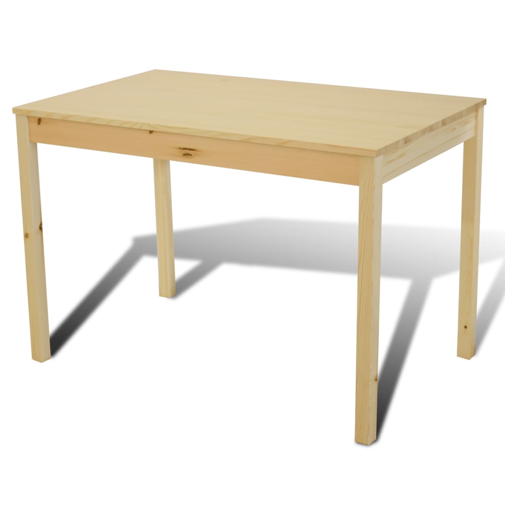 Tavolo Con 4 Sedie In Legno Naturale