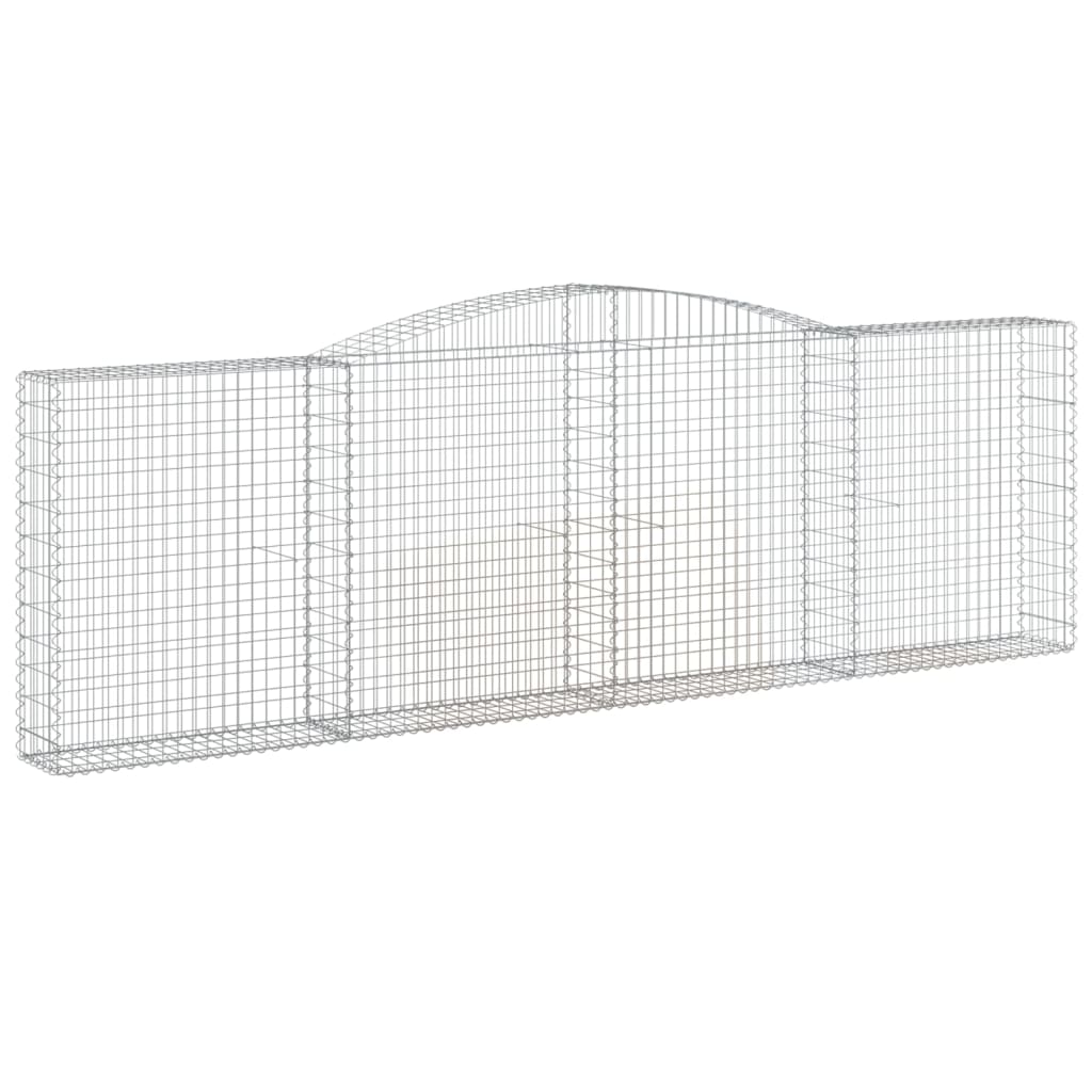 Cesti Gabbioni Ad Arco 4 Pz 400x30x120/140 Cm Ferro Zincato