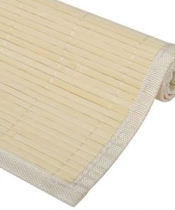 6 Tovagliette Di Bamboo 30 X 45 Cm Naturale