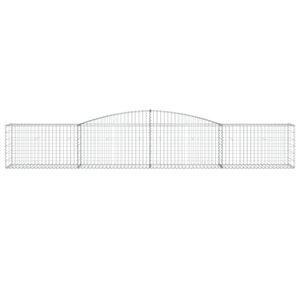 Cesti Gabbioni Ad Arco 3 Pz 400x50x60/80 Cm Ferro Zincato