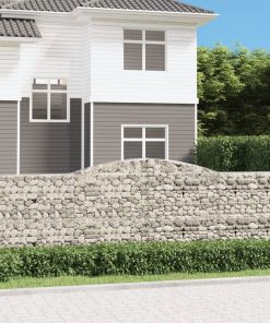 Cesti Gabbioni Ad Arco 3 Pz 400x30x120/140 Cm Ferro Zincato