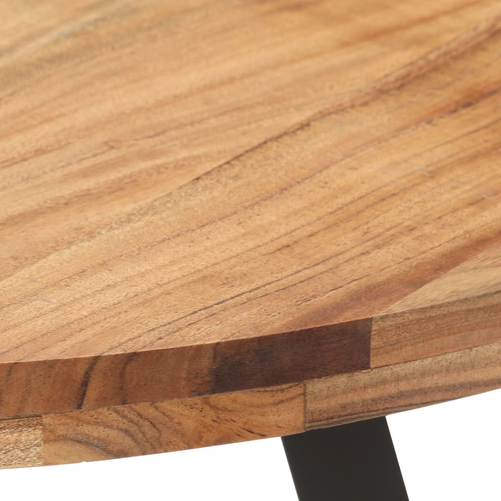 Tavolo Da Pranzo 80 Cm In Legno Massello Di Acacia