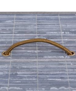 Cesto Portabiancheria In Bambù A Sezione Singola Grigio 83 L