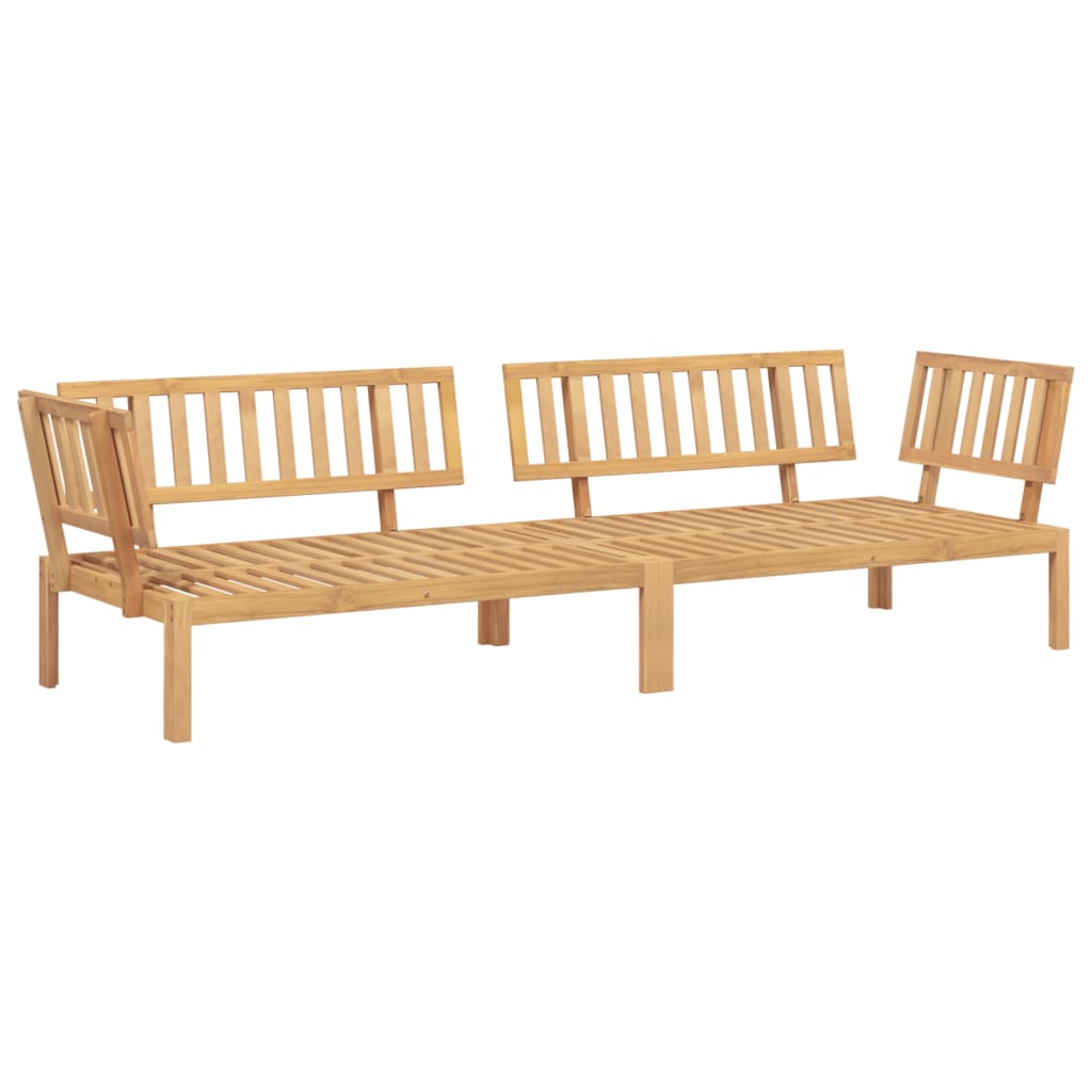 Divani Angolari Pallet Da Giardino 2pz Legno Massello Di Acacia