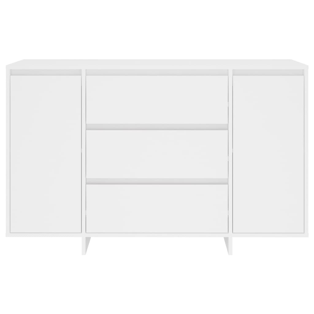 Credenza Con 3 Cassetti Bianca 120x41x75 Cm In Truciolato - Image 6
