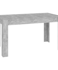 Tavolo Da Pranzo Grigio Cemento 140x74,5x76cm Legno Multistrato