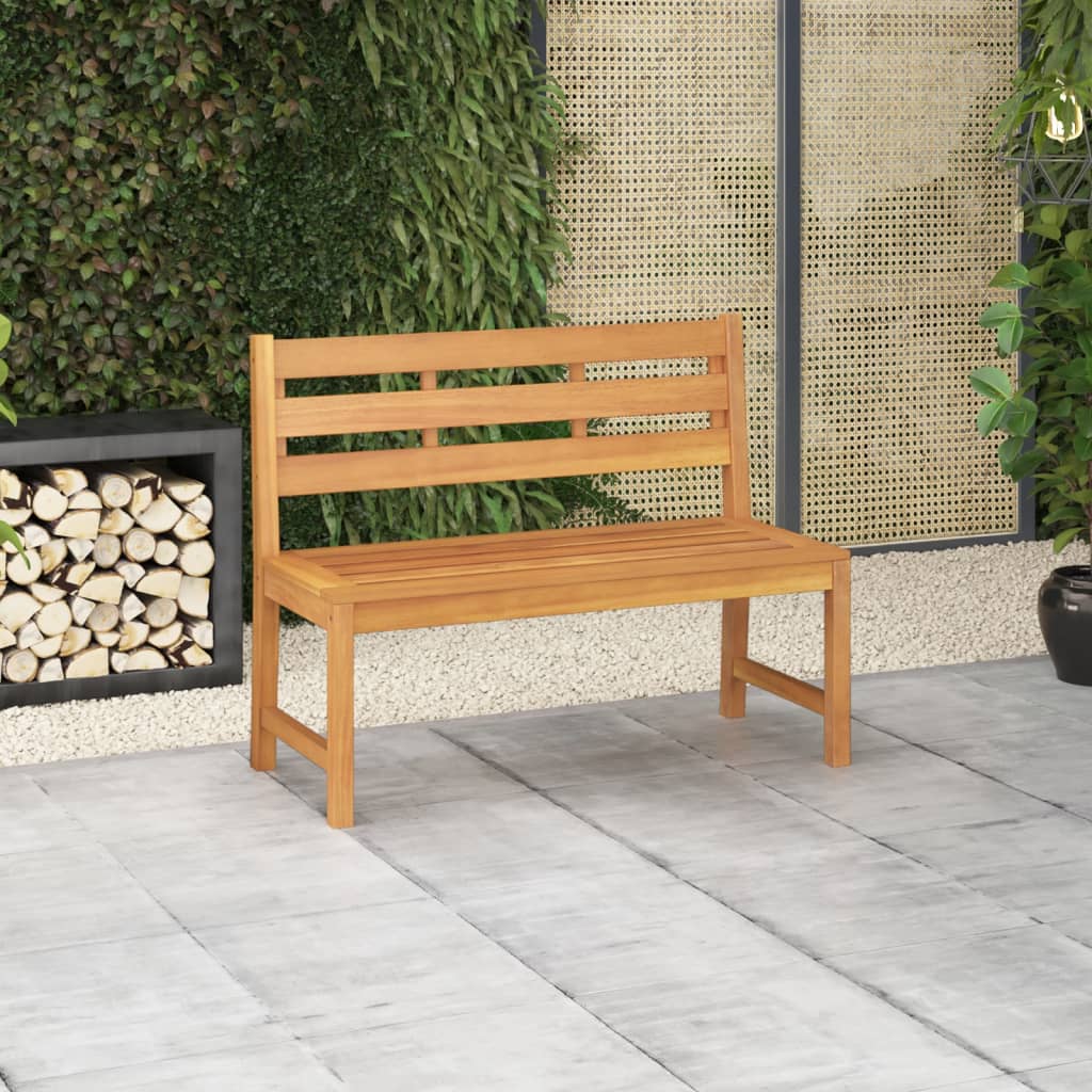 Panchina Da Giardino 114 Cm In Legno Massello Di Teak - Image 3