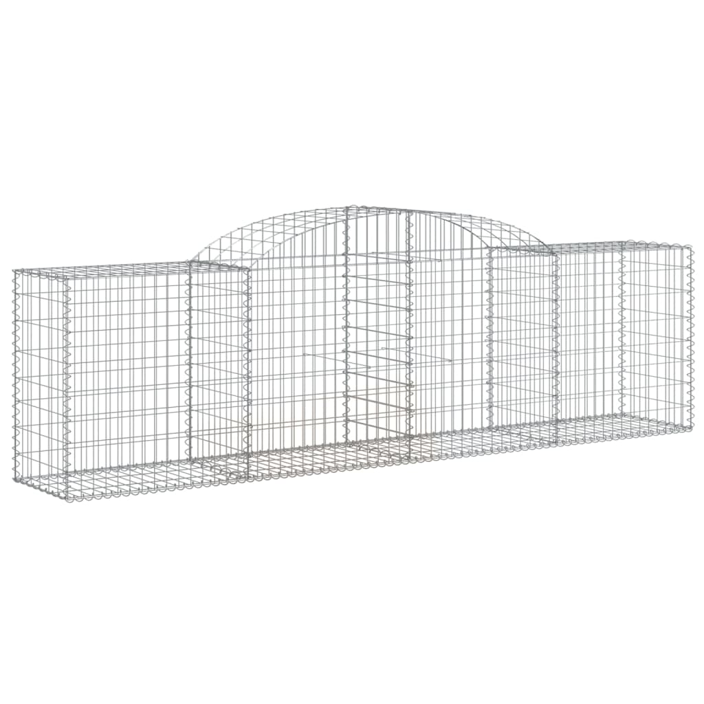 Cesti Gabbioni Ad Arco 7 Pz 300x50x80/100 Cm Ferro Zincato