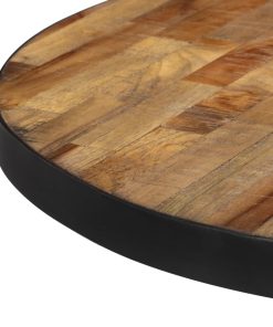 Tavolino Da Salotto Rotondo Ø55x40cm Massello Teak Di Recupero
