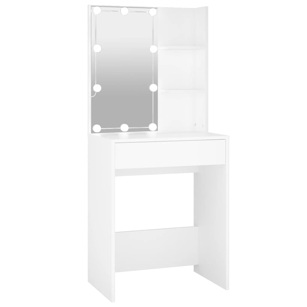 Toeletta Con Led Bianca 60x40x140 cm
