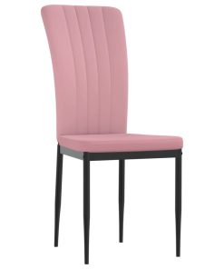 Sedie Da Pranzo 2 Pz Rosa In Velluto