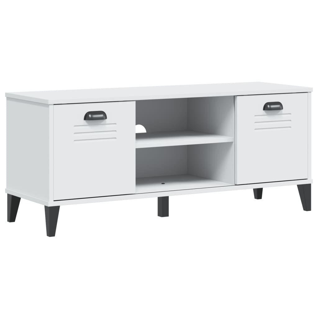 Panca Portascarpe Viken Bianca 106x35x45 Cm Legno Multistrato - Image 6