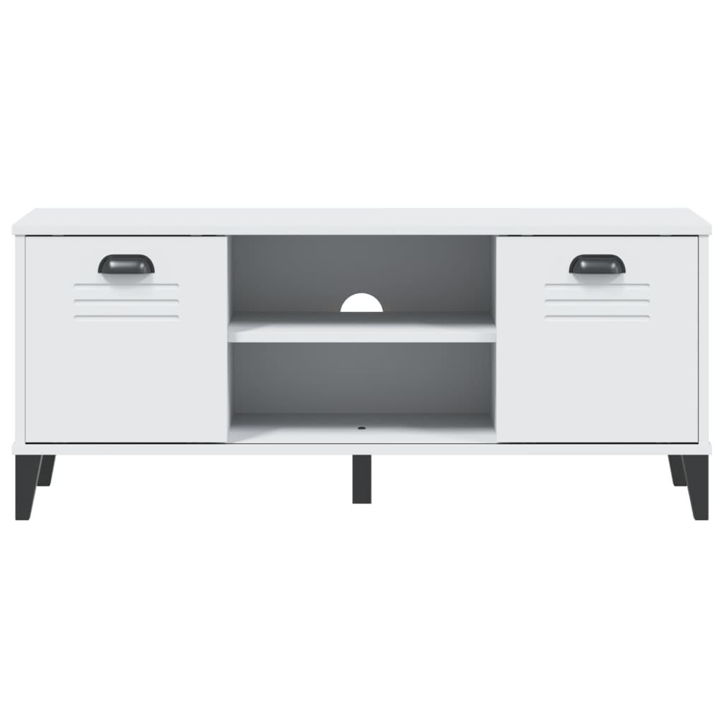 Panca Portascarpe Viken Bianca 106x35x45 Cm Legno Multistrato - Image 3