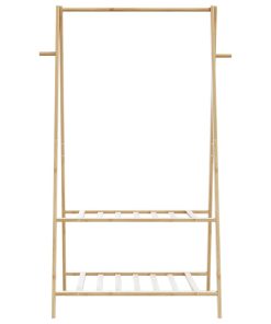 Appendiabiti Con Ripiani 96x45,5x150,5 Cm In Bambù