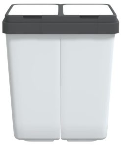 Cestino Doppio Bianco 2x25 L