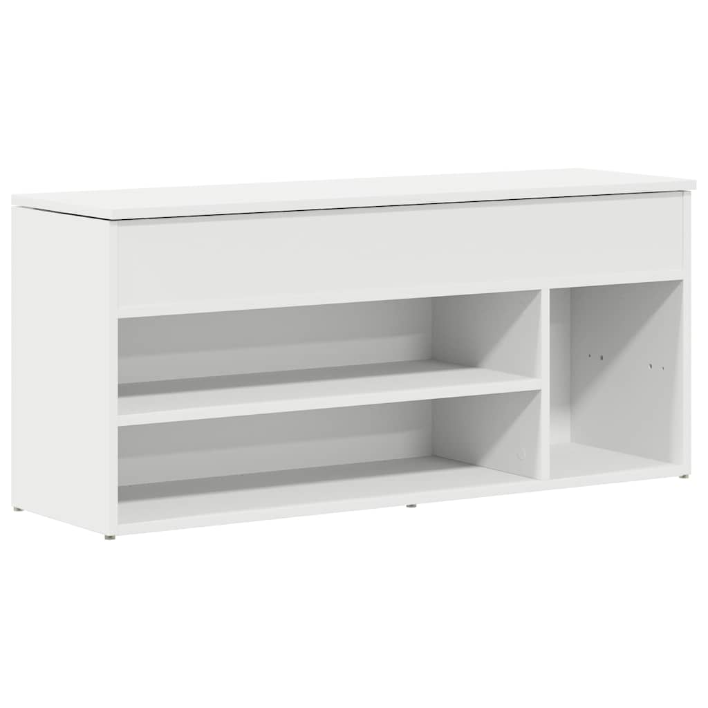 Scarpiera Bianca 102x30,5x45 Cm In Legno Multistrato - Image 6