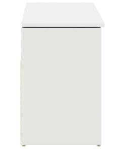 Scarpiera Bianca 102x30,5x45 Cm In Legno Multistrato