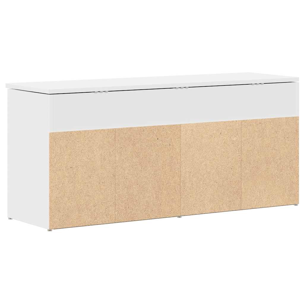 Scarpiera Bianca 102x30,5x45 Cm In Legno Multistrato - Image 2