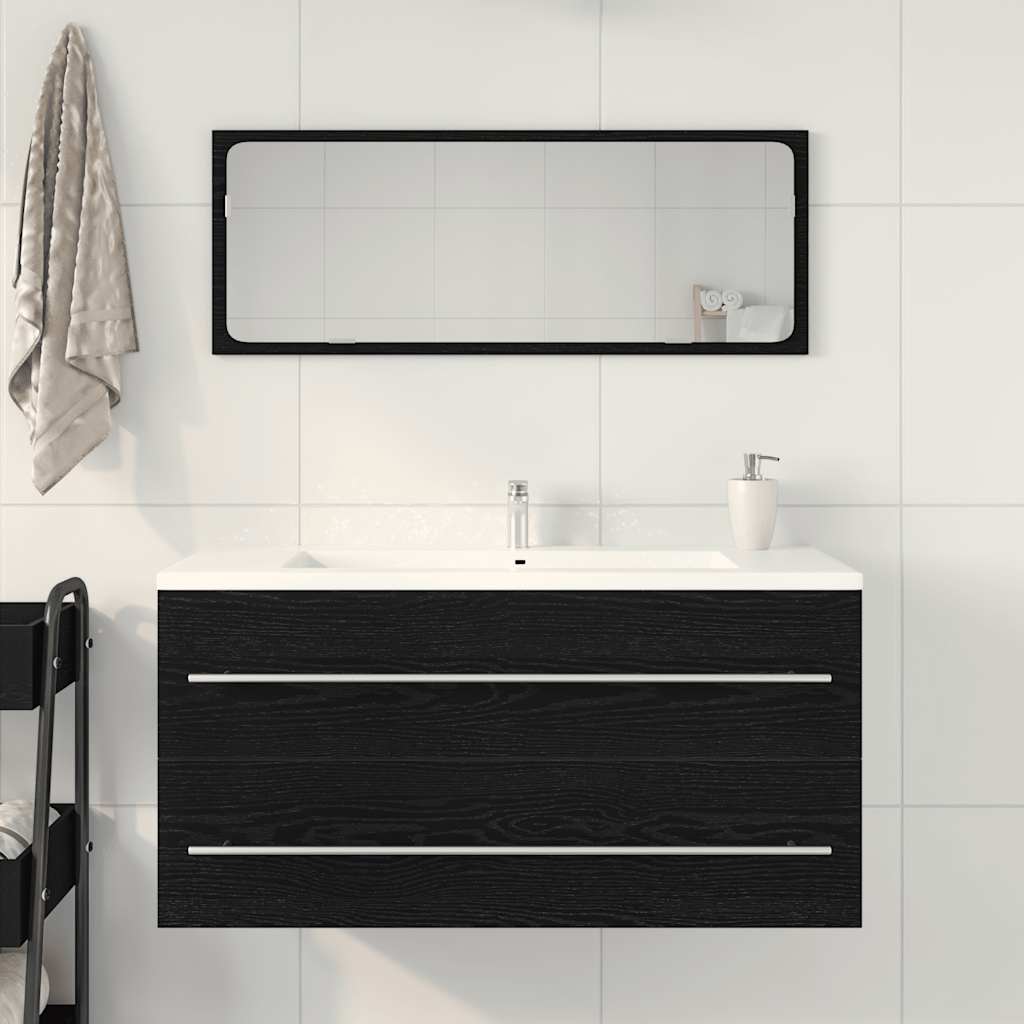 Mobile Lavabo Bagno Nero 100x38,5x48cm Legno Multistrato - Image 6