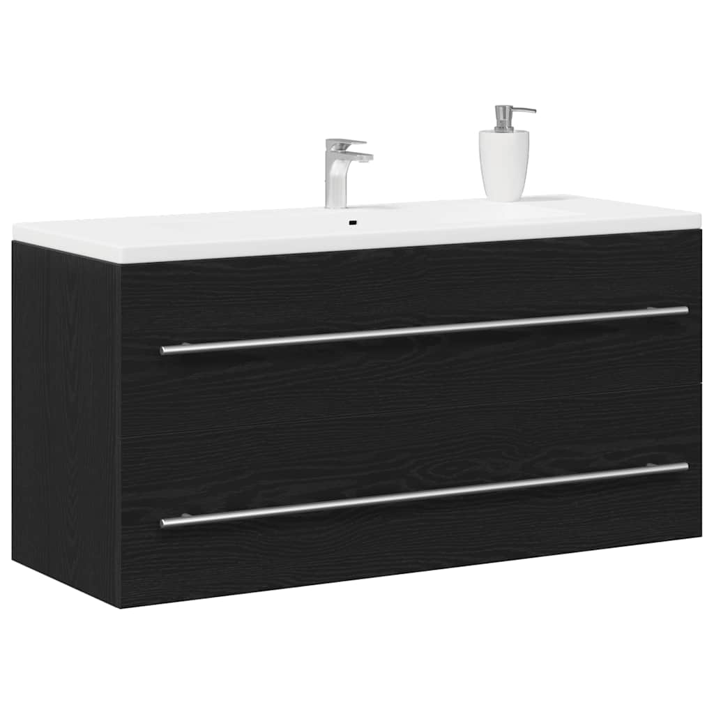 Mobile Lavabo Bagno Nero 100x38,5x48cm Legno Multistrato - Image 5